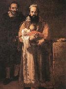 Jusepe de Ribera Magdalena Ventura with Her Husband and Son oil painting